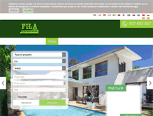 Tablet Screenshot of filainmobiliaria.com